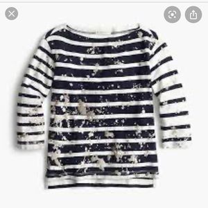 J.Crew Toddler Boatneck Shirt w/gold detail